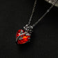 Gothic Rose Heart Necklace