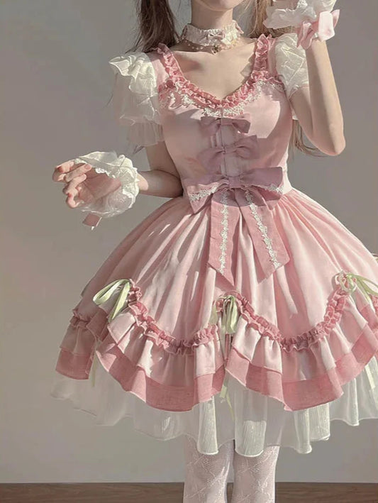 Pretty in Pink Lolita Bow Dress