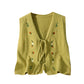 Floral Harmony Knit Vest