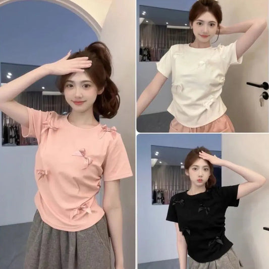 Dainty Days Bow Tee – Local Stock