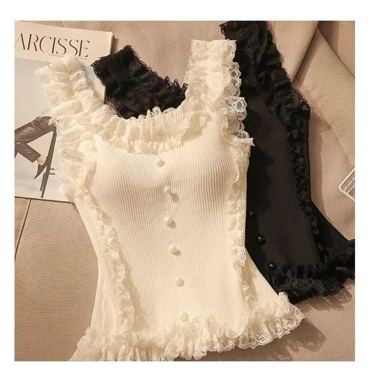 Ruffle Kiss Lacy Top