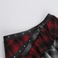 Grunge Chaos Asymmetrical Plaid Skirt