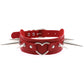 Red Punk Leather Chokers