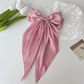 Long Satin Hair Bow