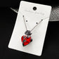 Gothic Rose Heart Necklace