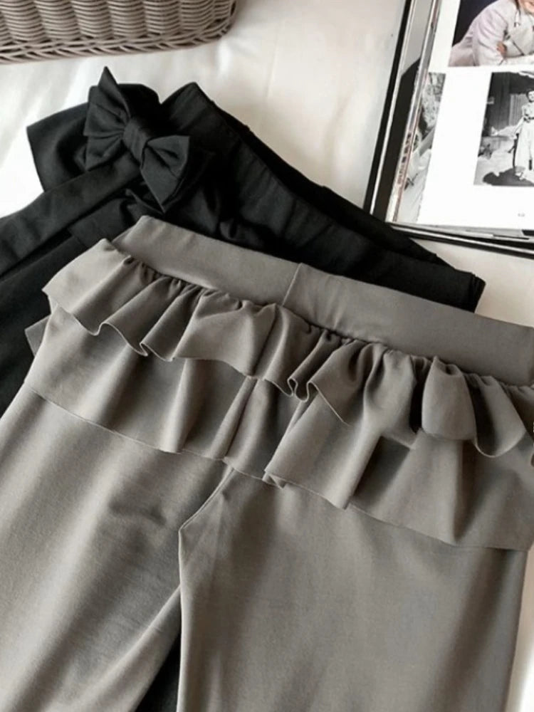 Ribbonflare Ruffle Flare Pants – Local Stock