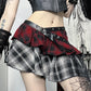 Grunge Chaos Asymmetrical Plaid Skirt