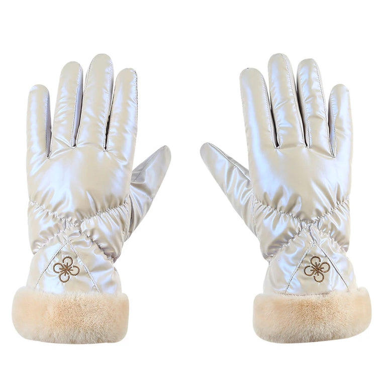 Plush Reflective Touch Screen Gloves