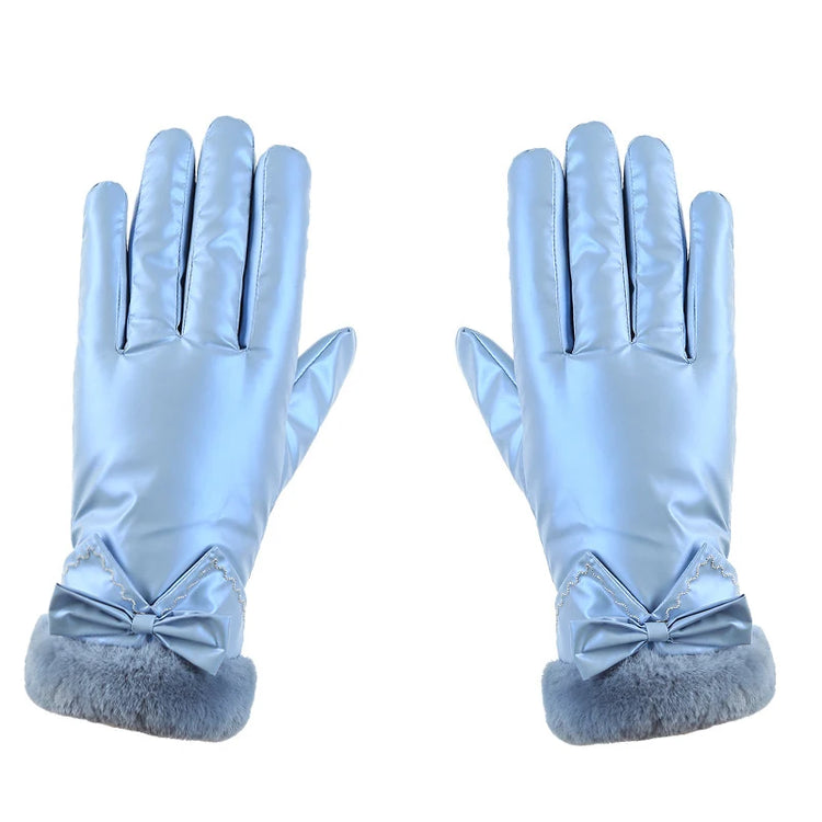 Plush Reflective Touch Screen Gloves