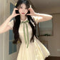 Green Ribbon Candy Delight Mini Dress