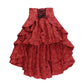 Gothic Drama High Low Skirt
