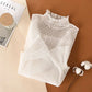 Dotted Whispers High-Neck Lace Blouse – Local Stock