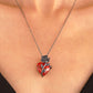 Gothic Rose Heart Necklace