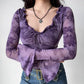 Midnight Violet Mesh Top – Local Stock