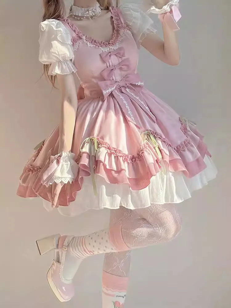 Pretty in Pink Lolita Bow Dress