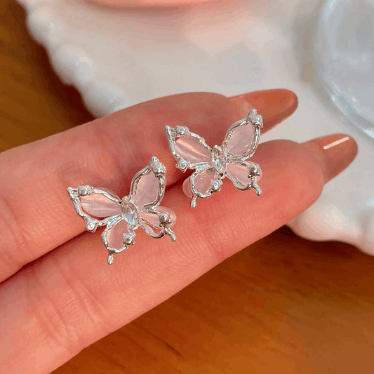 Liquid Metal Butterfly Earrings