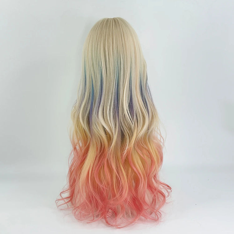 Blonde Ombre Rainbow Wig