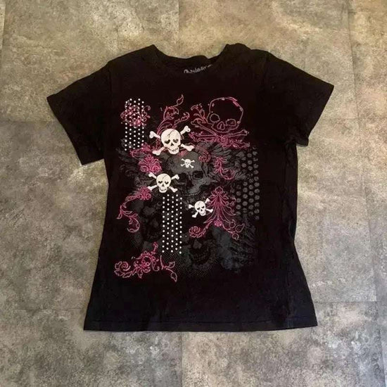 Rosy Skull Tee