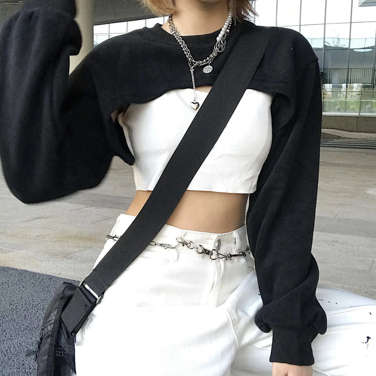 Ultra-Cropped Sweatshirt