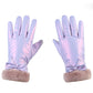 Plush Reflective Touch Screen Gloves