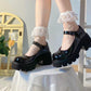 Sheer Heart Lace Ruffle Socks