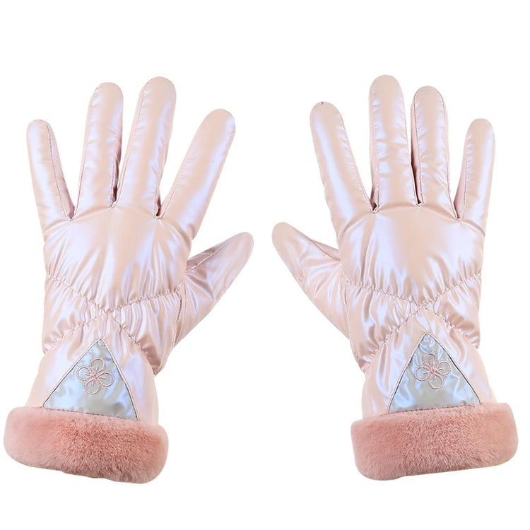 Plush Reflective Touch Screen Gloves