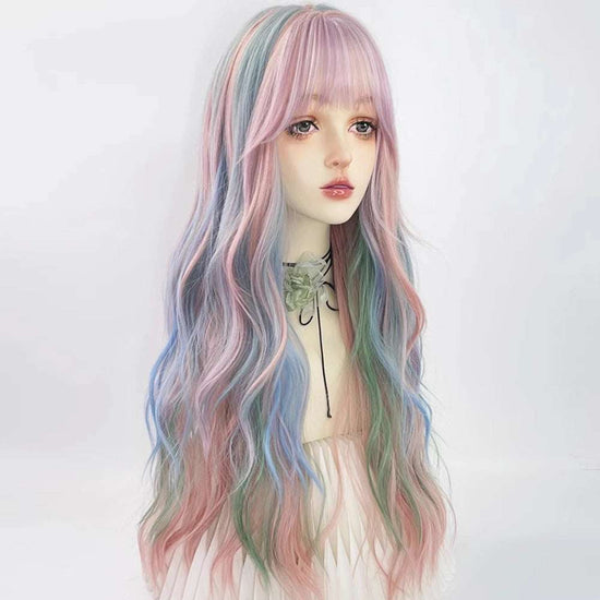 Wavy Rainbow Fairy Wig