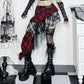 Grunge Chaos Asymmetrical Plaid Skirt