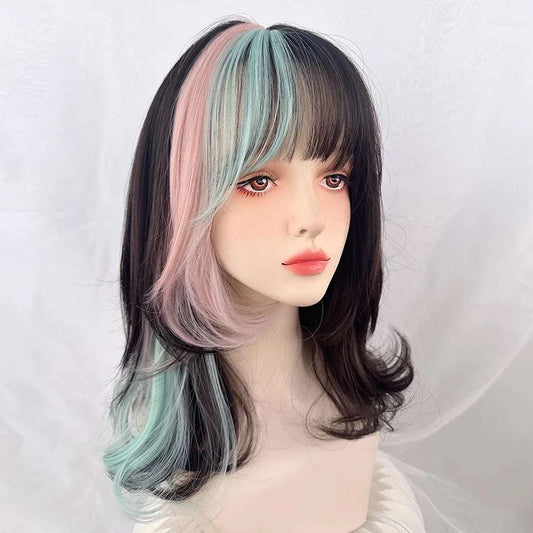 Wavy Pink Seafoam Wig