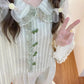 Striped Harajuku Lace Bow Blouse