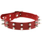 Red Punk Leather Chokers