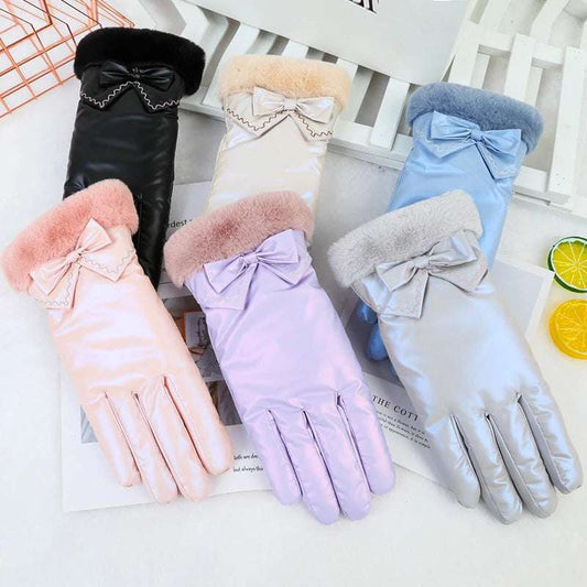 Plush Reflective Touch Screen Gloves