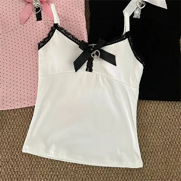 Coquette Charm Lace Trim Cami
