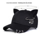 Size guide for the All-Star Kitty Baseball Cap showing head circumference measurements.