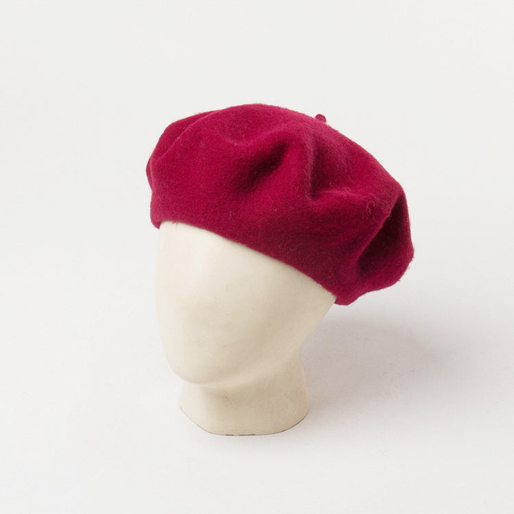 Solid Color Woolen Beret