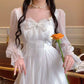 Close-up of neckline and sleeve details on the Cloudlight Fairy Dress