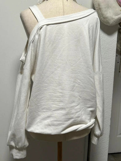 Back view of Dead Cute Off-Shoulder Top showing relaxed fit and lightweight fabric