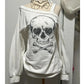 Dead Cute Off-Shoulder Top on mannequin with skull graphic and off-shoulder neckline