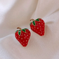 Sweet Strawberry Stud Earrings