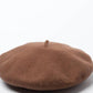 Solid Color Woolen Beret