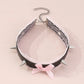 Dangerous Woman Spiked Bow Lace Choker