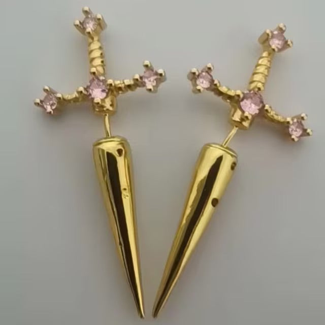 Gothic Sword Earrings