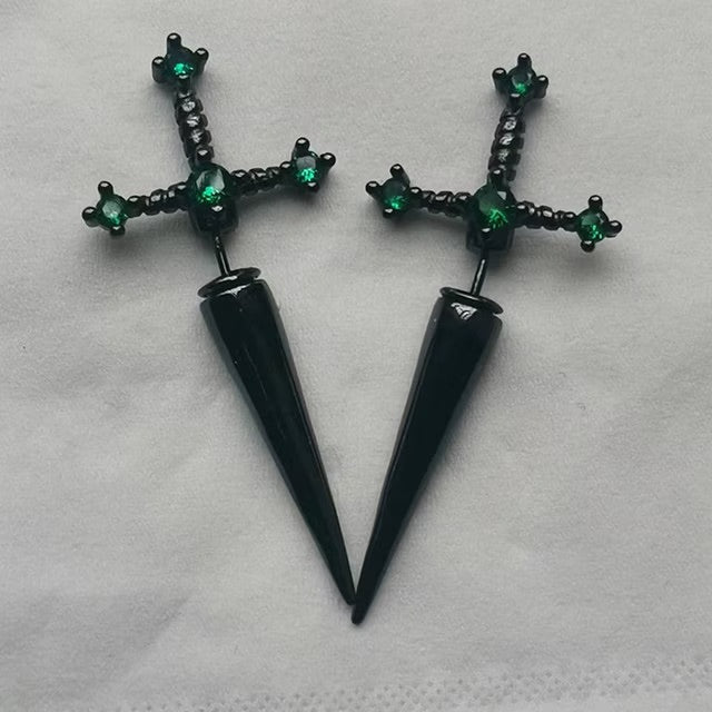 Gothic Sword Earrings