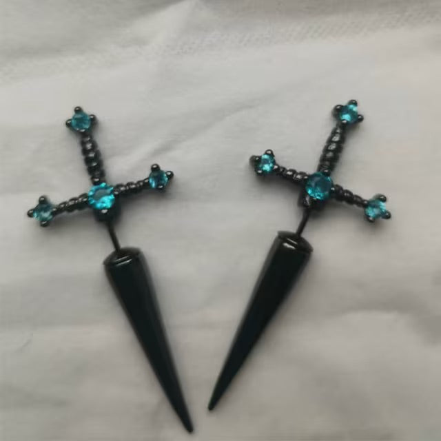 Gothic Sword Earrings