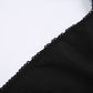 Detailed view of the neckline on the Midnight Sonata Corset Dress.