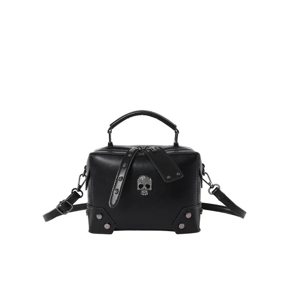 Front view of the Moonlit Mourning Crossbody on a white background.