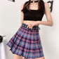Chained Plaid Punk Skirt