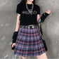 Chained Plaid Punk Skirt