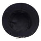 Inside view of the Rebel Pin Bucket Hat in black showing the inner structure and stitching.