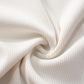 Close-up of the ribbed knit fabric texture of the Serene Butterfly Crop Top
